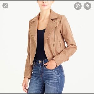 J. Crew Mercantile Faux Suede Moro Jacket